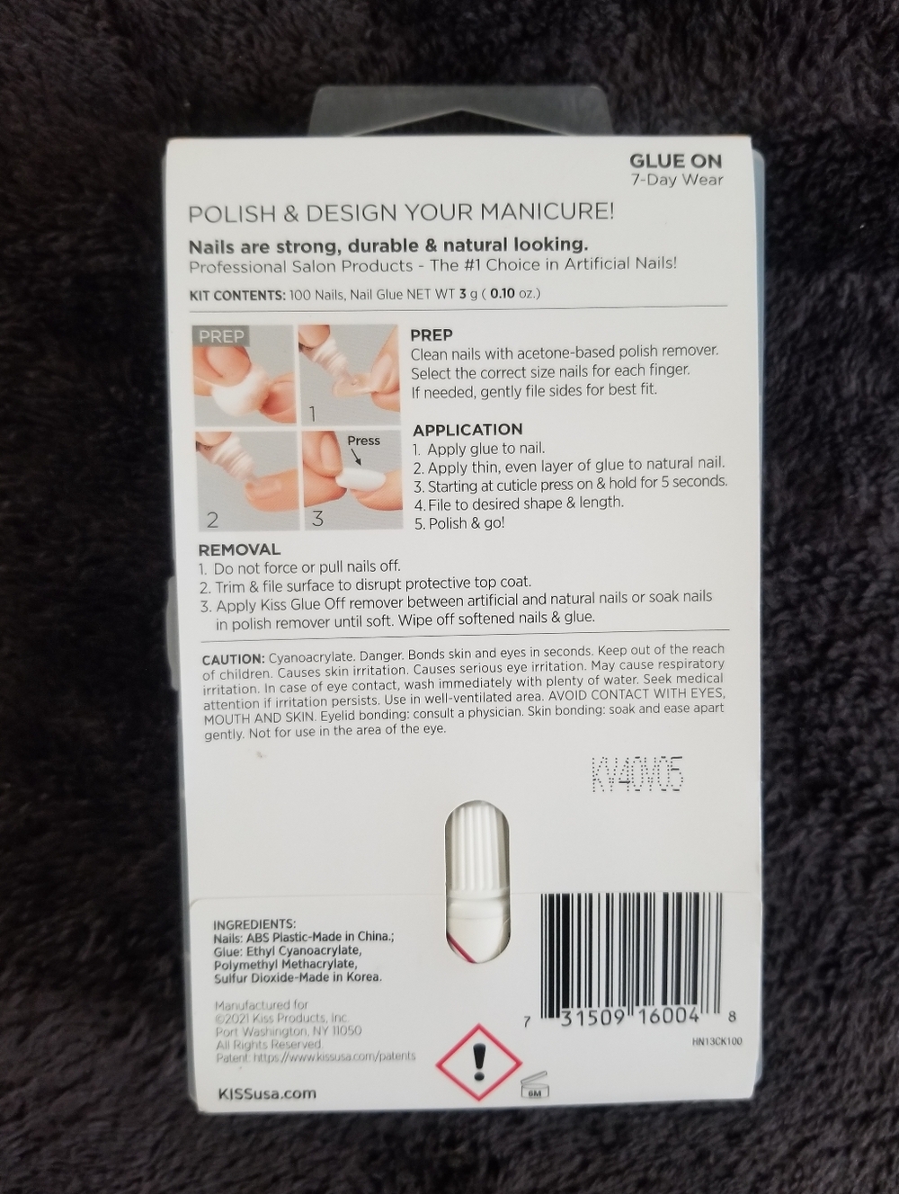 KISS Active Oval 100 Full- Cover Nails Medium - Picture 2 of 2